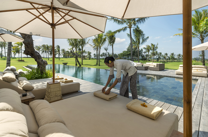 Kaba Kaba Estate Pool Side Seating Area, Tabanan | 8 Bedroom Villas Bali