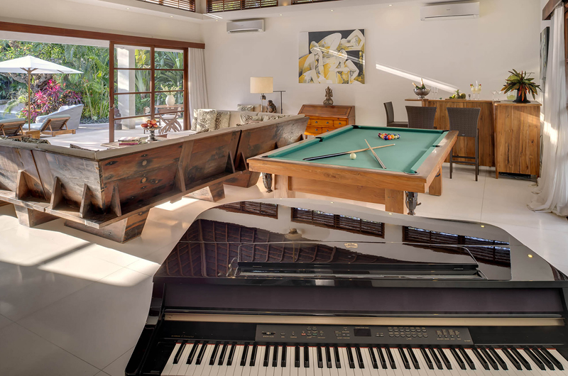 Lataliana Villas Living Area with Billiard Table, Seminyak | 8 Bedroom Villas Bali