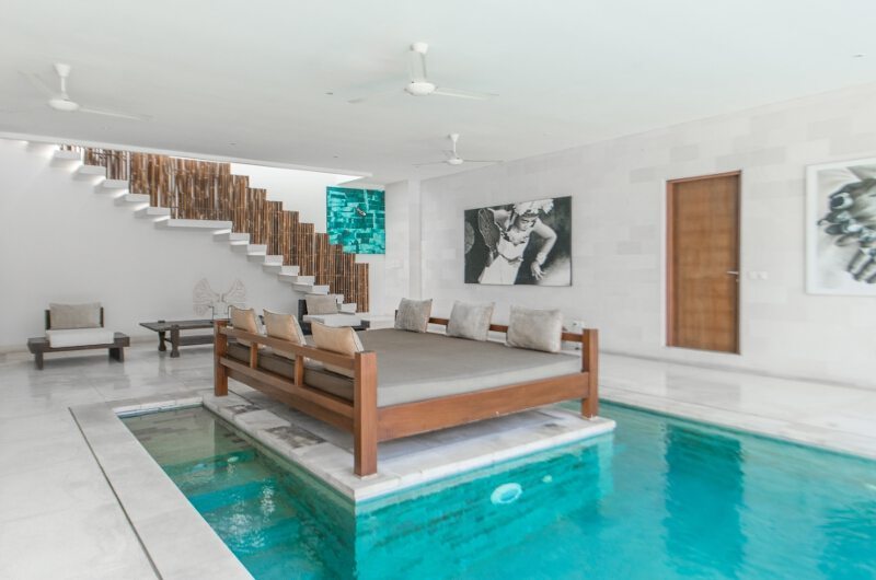 Nyaman Villas Pool Side Seating Area, Seminyak | 8 Bedroom Villas Bali