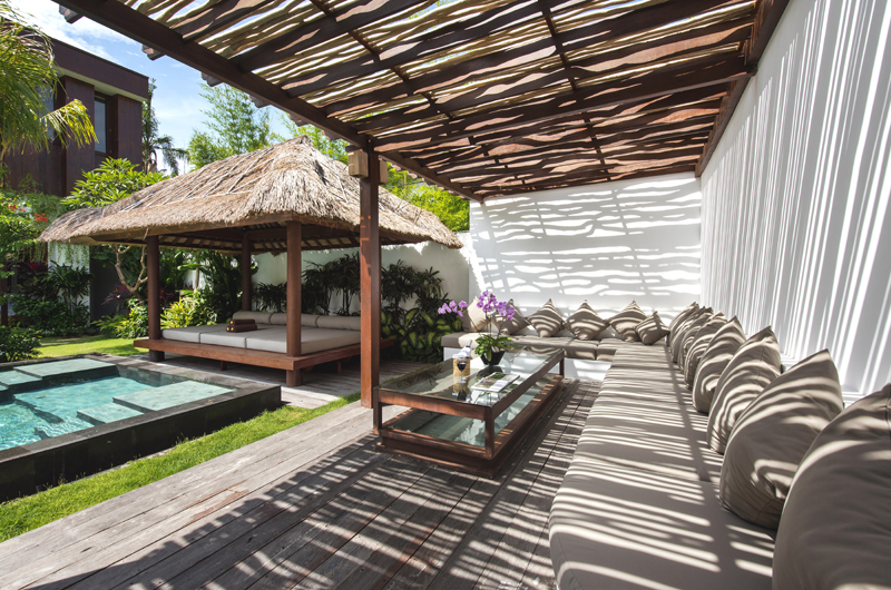 Villa Anam Pool Side Seating Area, Seminyak | 8 Bedroom Villas Bali